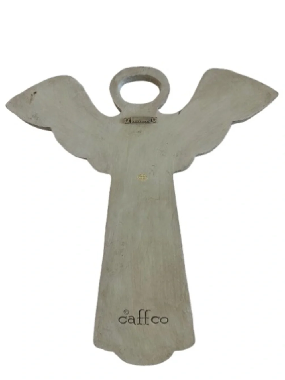 caffco Cross Angel Wall Plaque with Lord's Prayer Neutral Stone Tone Wall Decor
